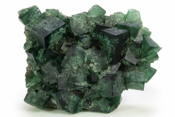 Fluorescent Green Fluorite Cluster - Diana Maria Mine, England #318826